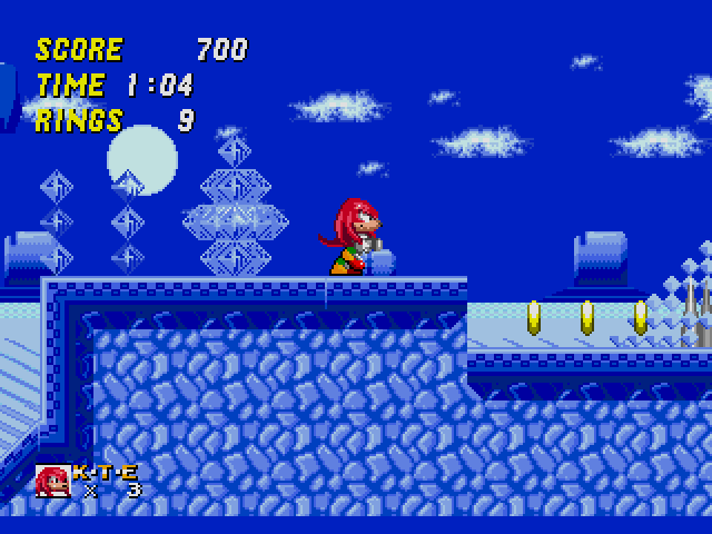 knuckles in sonic 1 rom